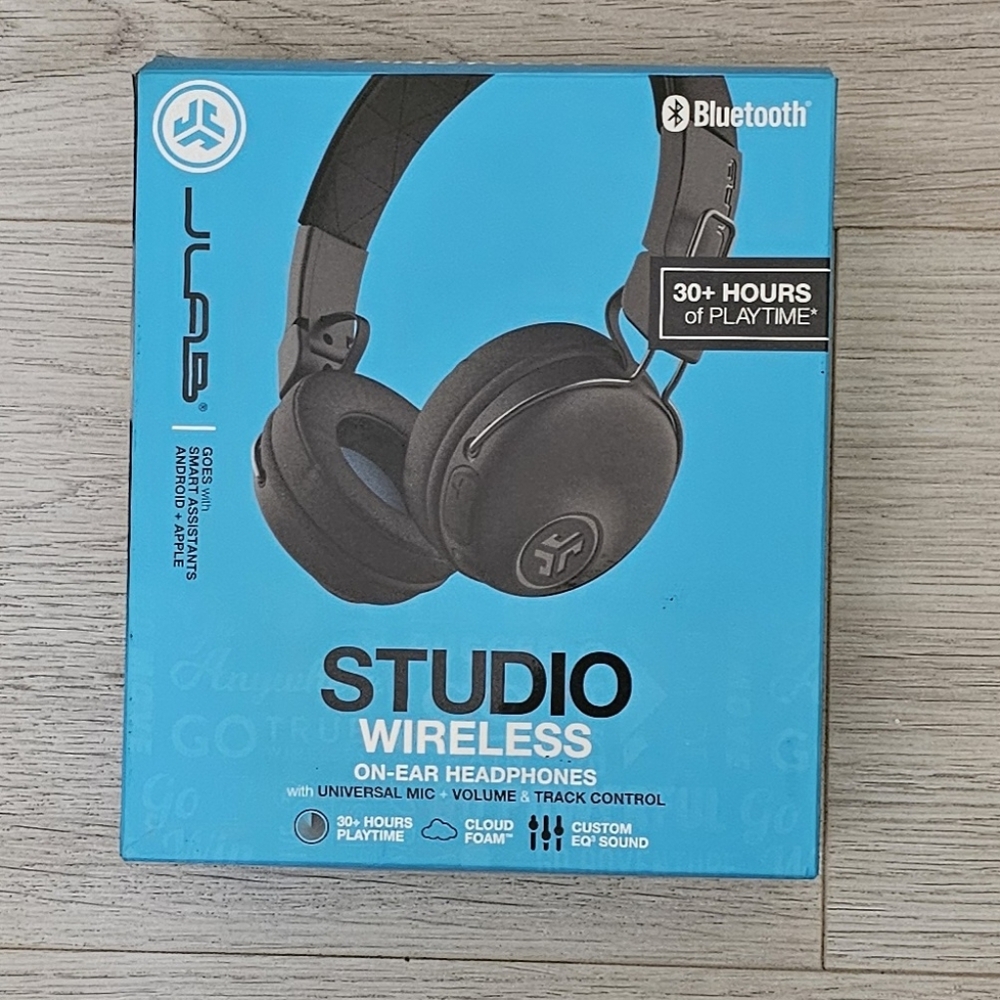 JLab Studio Wireless On-Ear Headphones - Black